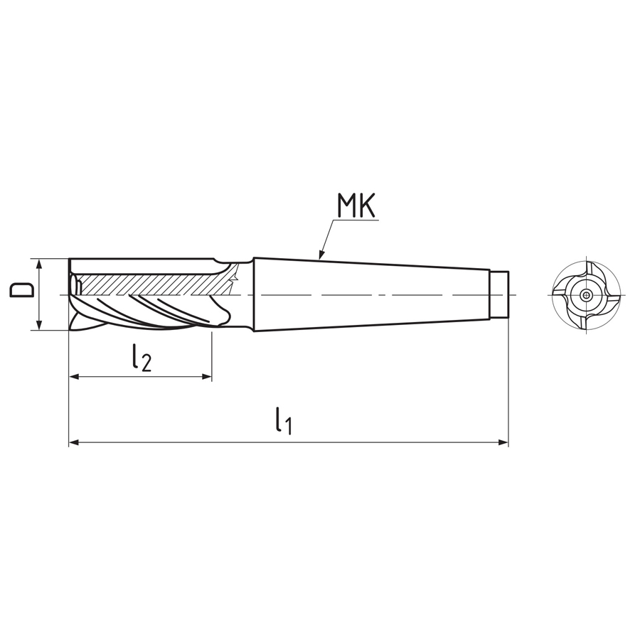 Фото 2: 410245.300 фреза концевая
