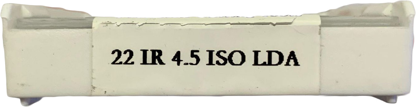 Фото 6: 22IR 4.5 ISO LDA пластина резьбовая DESKAR