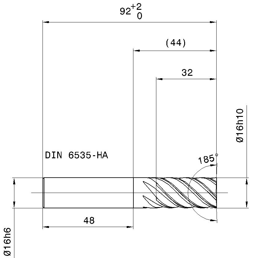 Фото 2: 5745 16.000 фреза концевая