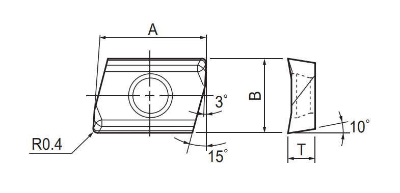 Фото 2: APGT 1202GDR JC5030 пластина для фрез