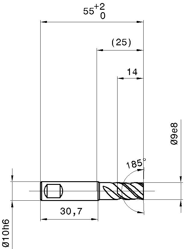 Фото 2: 5574 9.000 фреза концевая