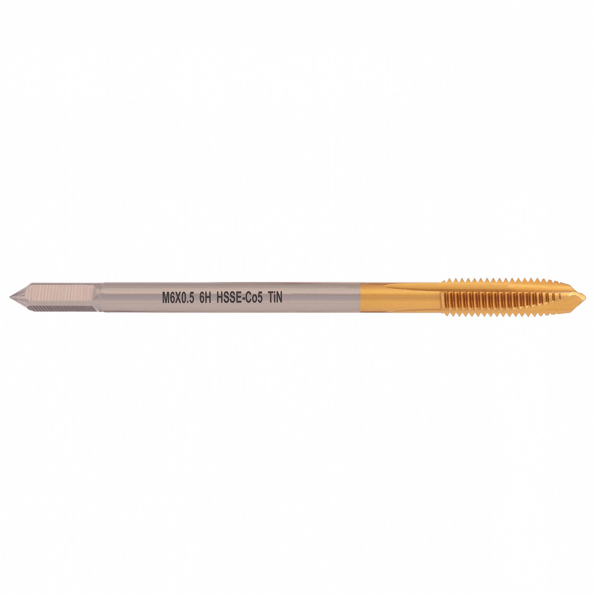 М 6.0х0.5 DIN374 HSS-E-TiN 6h B/4-5P 80мм метчик Qtool - фотография 1 Фото 1: М 6.0х0.5 DIN374 HSS-E-TiN 6h B/4-5P 80мм метчик Qtool