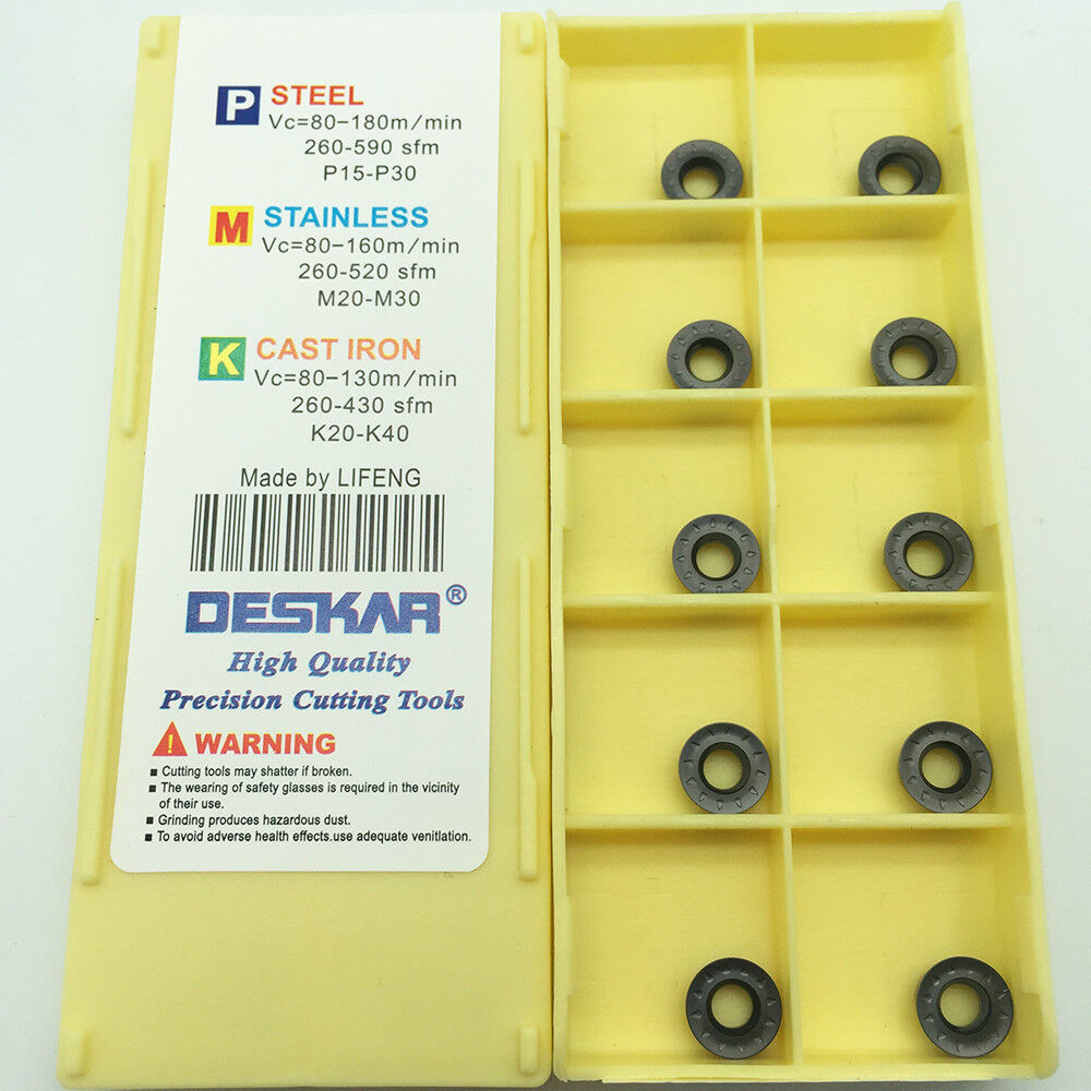 RPMT 08T2MOE JS LF6018 пластина фрезерная DESKAR - фотография 8 Фото 8: RPMT 08T2MOE JS LF6018 пластина фрезерная DESKAR