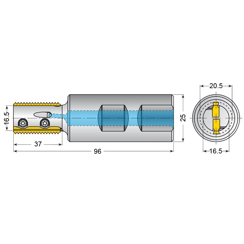 Фото 2: RTMC 2520-37S3 фреза резьбовая