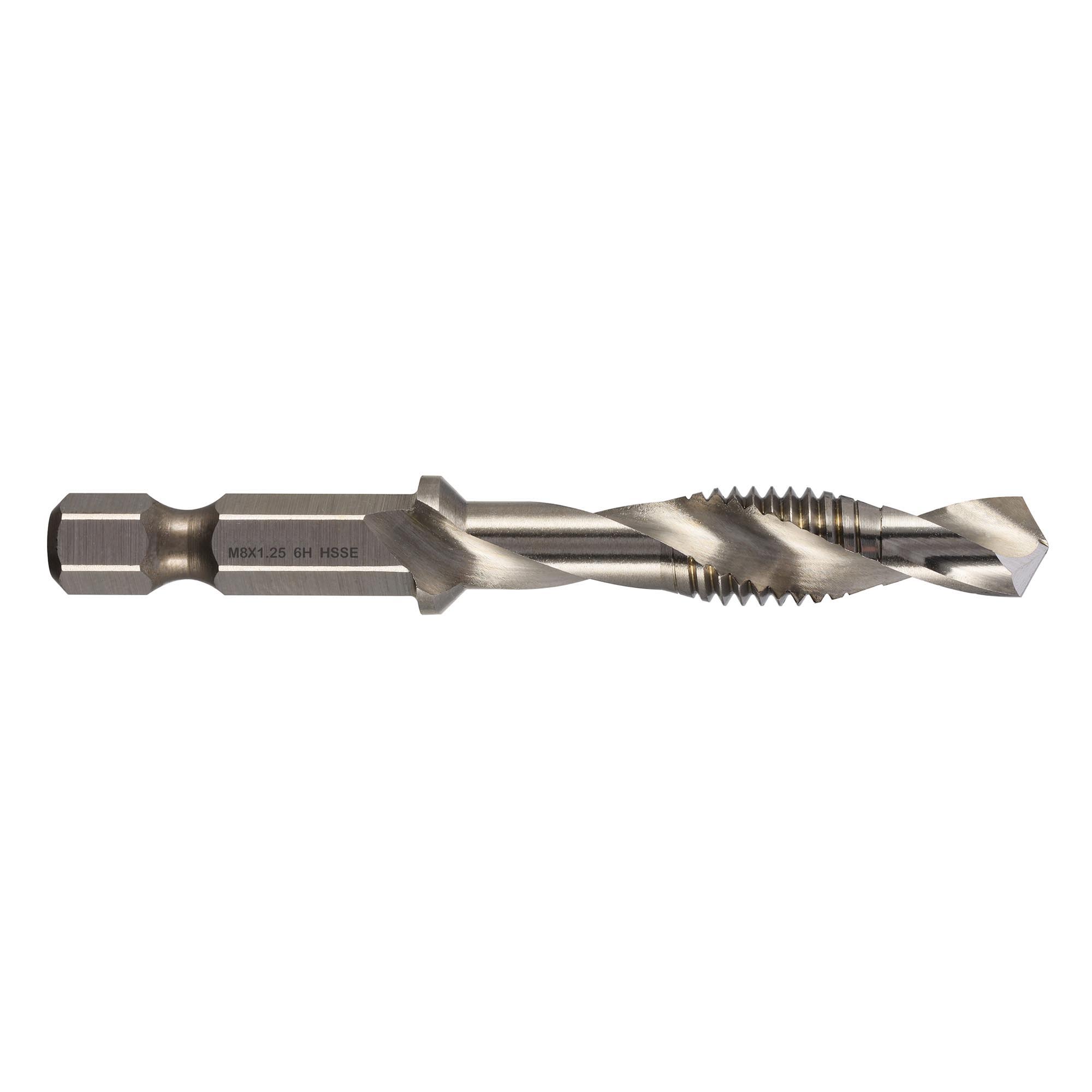 М 8.0х1.25 для шуруповерта. 3 в 1 HSS-E 6h метчик Qtool - фотография 1 Фото 1: М 8.0х1.25 для шуруповерта. 3 в 1 HSS-E 6h метчик Qtool