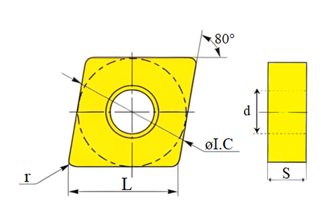 Фото 2: CNMG 160612 GH UC5115 пластина для точения