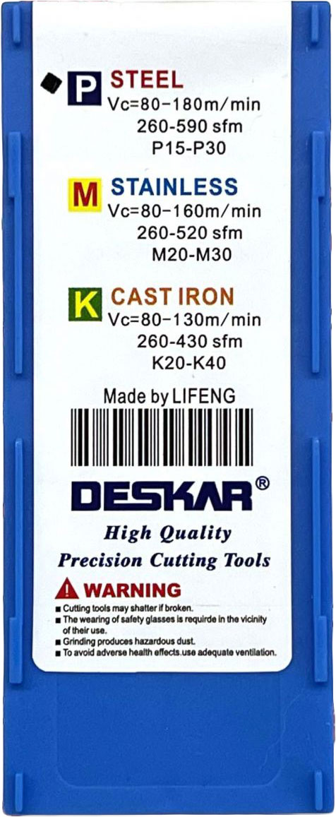 Фото 6: TNMG 160408 R S LF9018 пластина для точения DESKAR