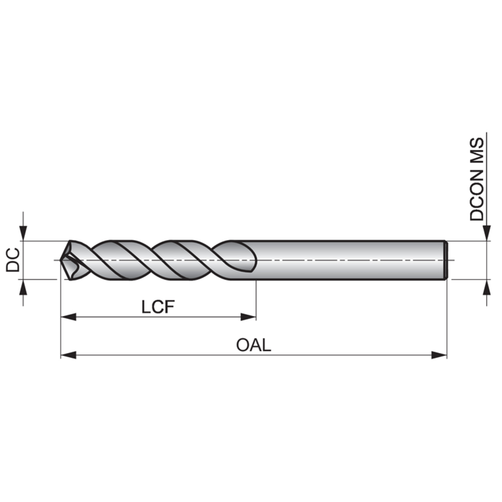 a92114.75 pfx hss-e схема сверла по металлу