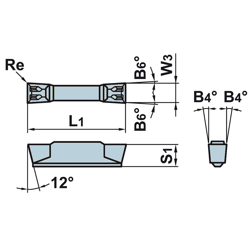 Фото 2: DGM30CT NX2525 отрезная и канавочная пластина
