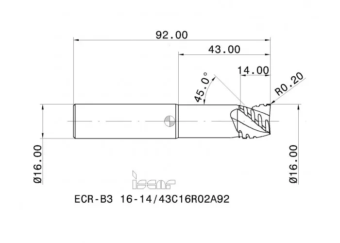 Фото 2: ECR-B3 16-14/43C16R02A92 фреза