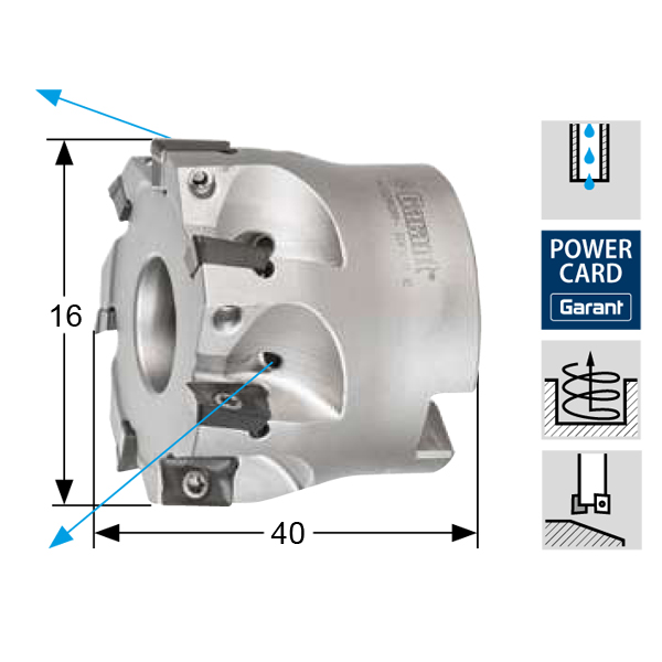 Фото 2: 215850 40/6 фреза торцевая насадная