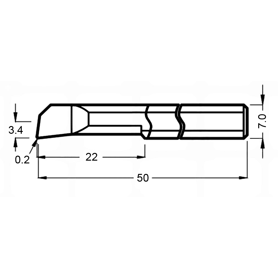 Фото 2: MNR 7 R0.2 L22 минирезец Deskar