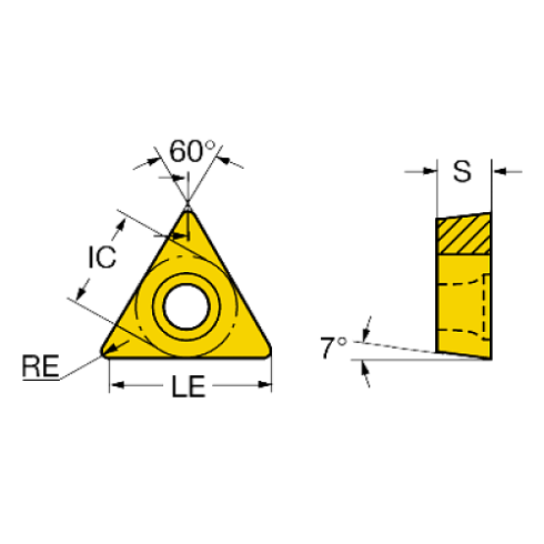 Фото 2: TCMT 090204 PF 4225 пластина для точения