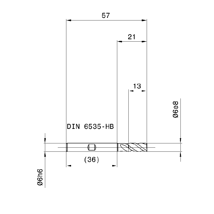 Фото 2: 5655 6.000 фреза концевая