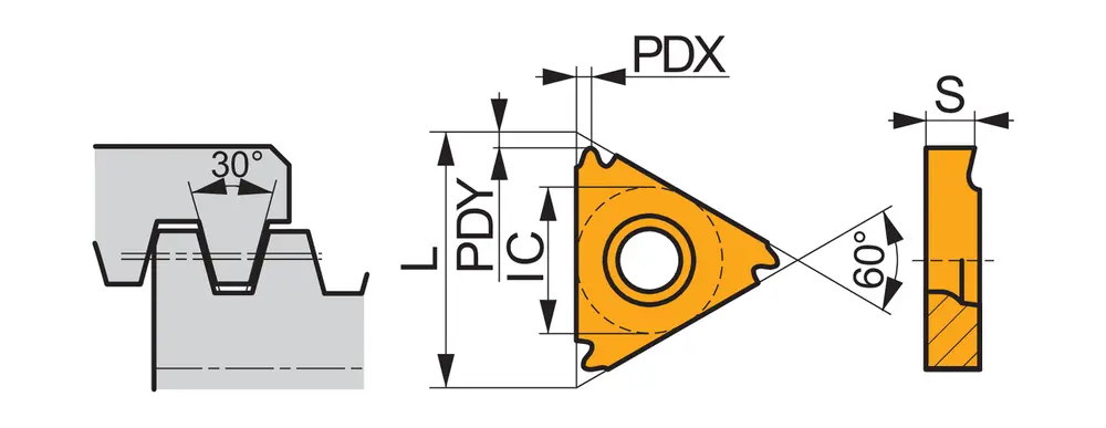 Фото 2: TN 16ER300TR T8030 пластина резьбовая