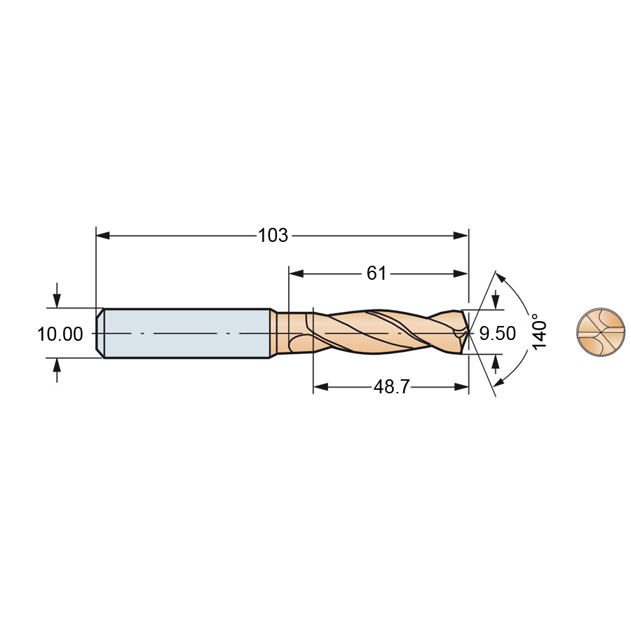 r840-0950-50-a0a 1220 схема твердосплавного сверла с размерами