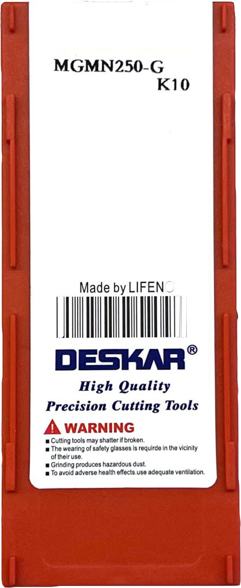 Фото 7: MGMN 250 G K10 пластина отрезная, канавочная DESKAR