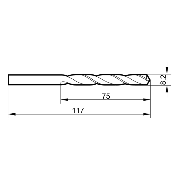 Фото 2: 5522 8.200 сверло твердосплавное