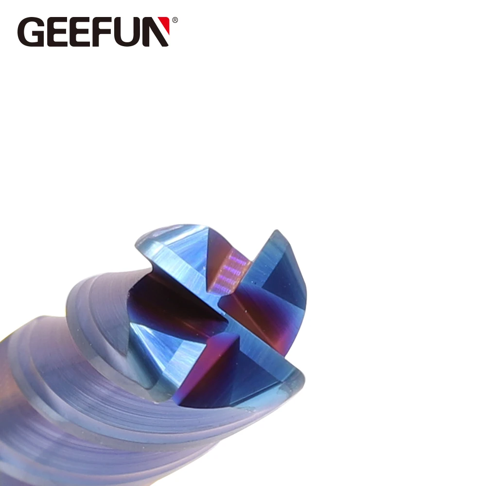 Фото 5: d3.0 R0.5 3х12х75 ц/х z=4 TiSiN GEK-4R053375 фреза радиусная Geefun