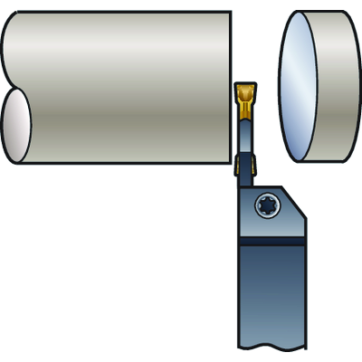 Фото 3: N123H2 0400 0002 CM 2135 пластина отрезная, канавочная