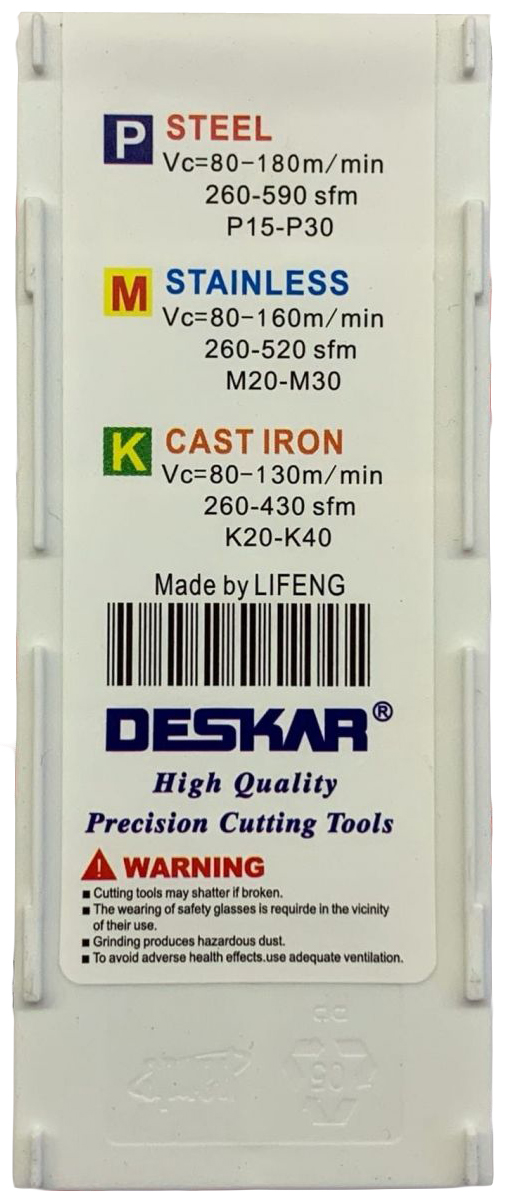 Фото 7: 16IR 8UN LDA пластина резьбовая DESKAR