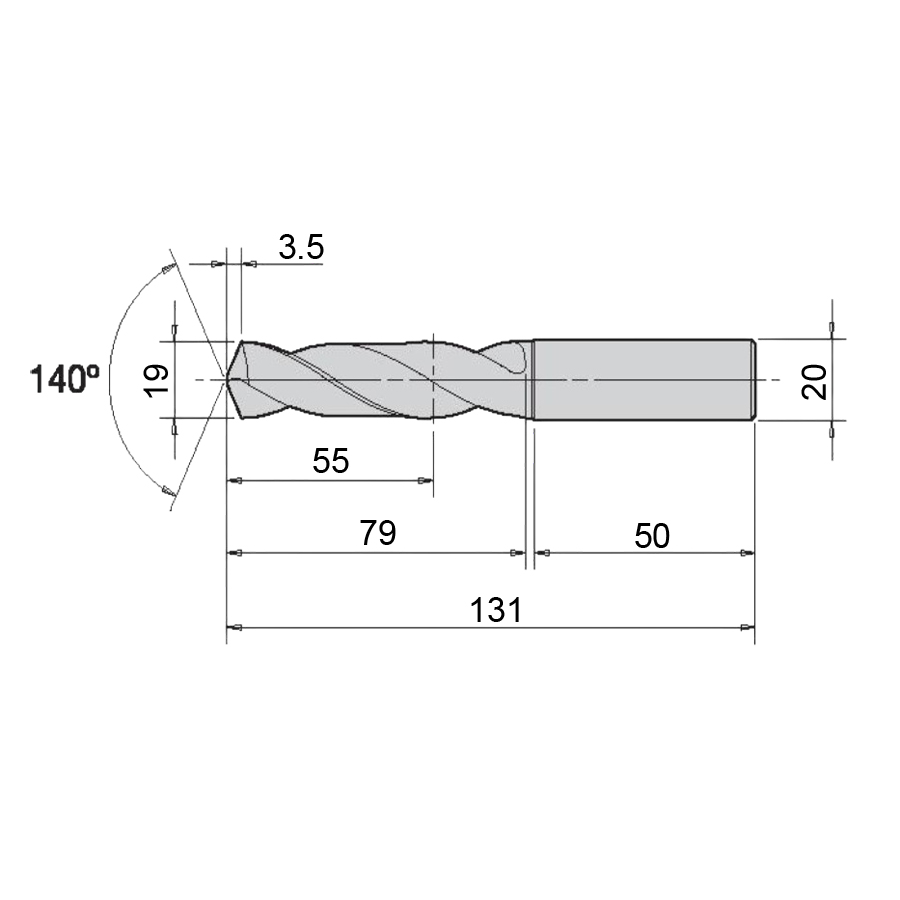 Фото 2: M15219000RT сверло твердосплавное