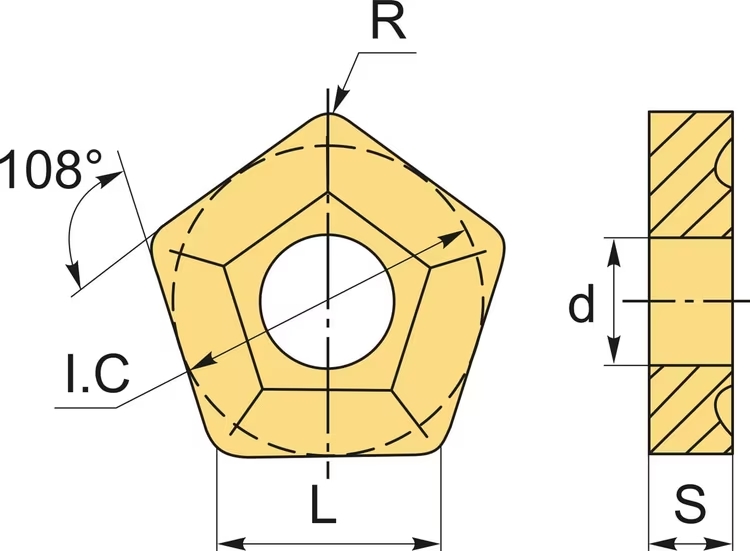 Фото 2: PNEA 110408 CM30M пластина для фрез