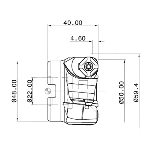 Фото 2: IQ845 FSY D050-04-22-R07 фреза со сменными пластинами