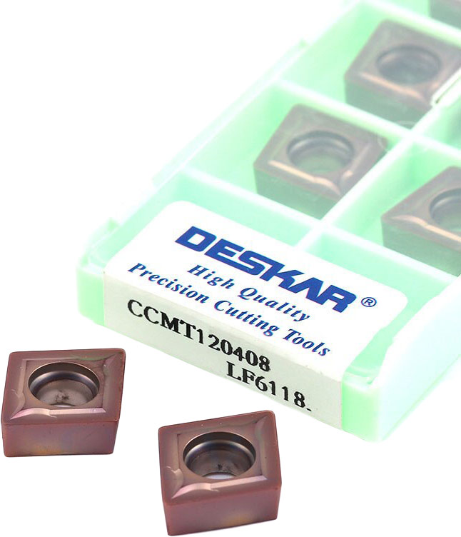 CCMT 120408 LF6118 пластина для точения DESKAR - фотография 3 Фото 3: CCMT 120408 LF6118 пластина для точения DESKAR