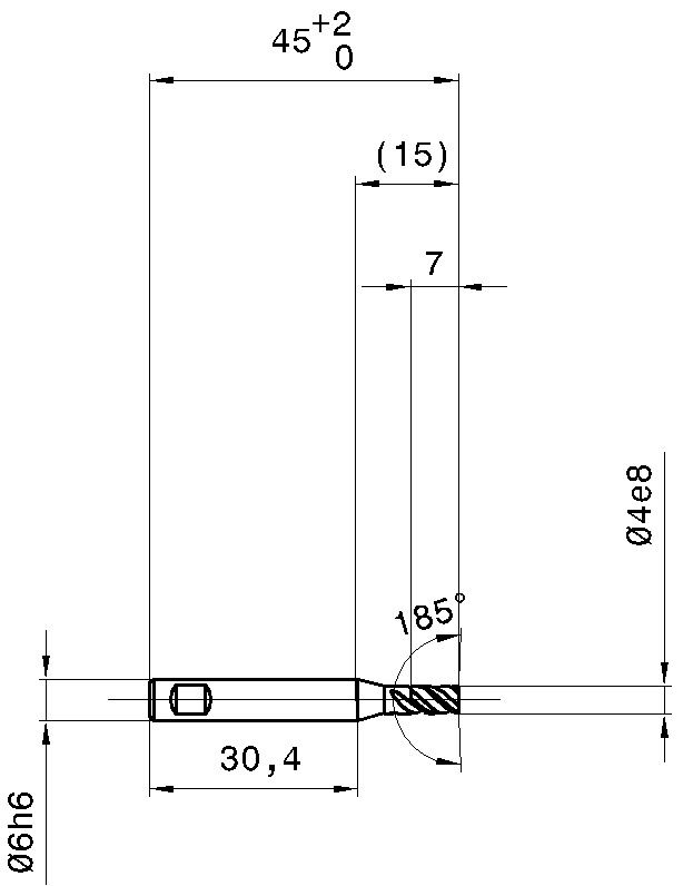 Фото 2: 5574 4.000 фреза концевая