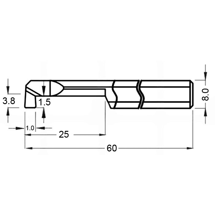 Фото 2: MGR 8 B1.0 L25 минирезец Deskar