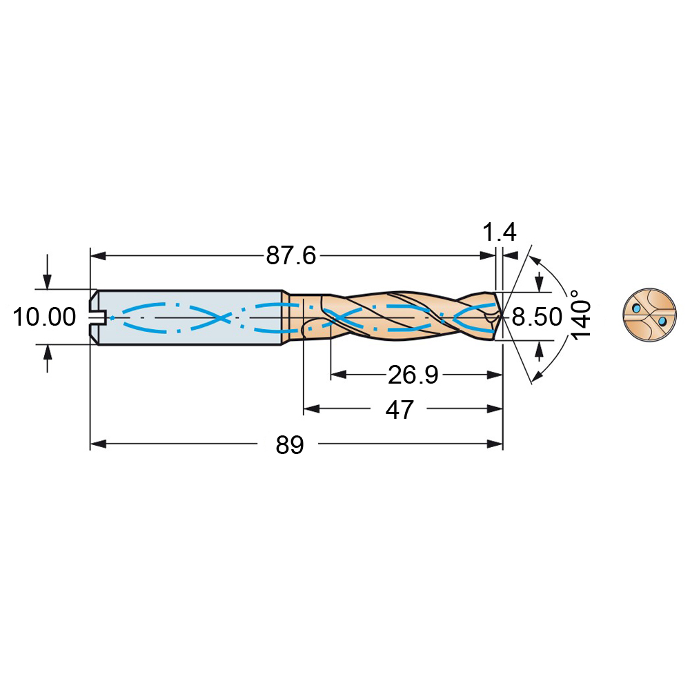 r846-0850-30-a1a 1220 схема твердосплавного сверла с размерами