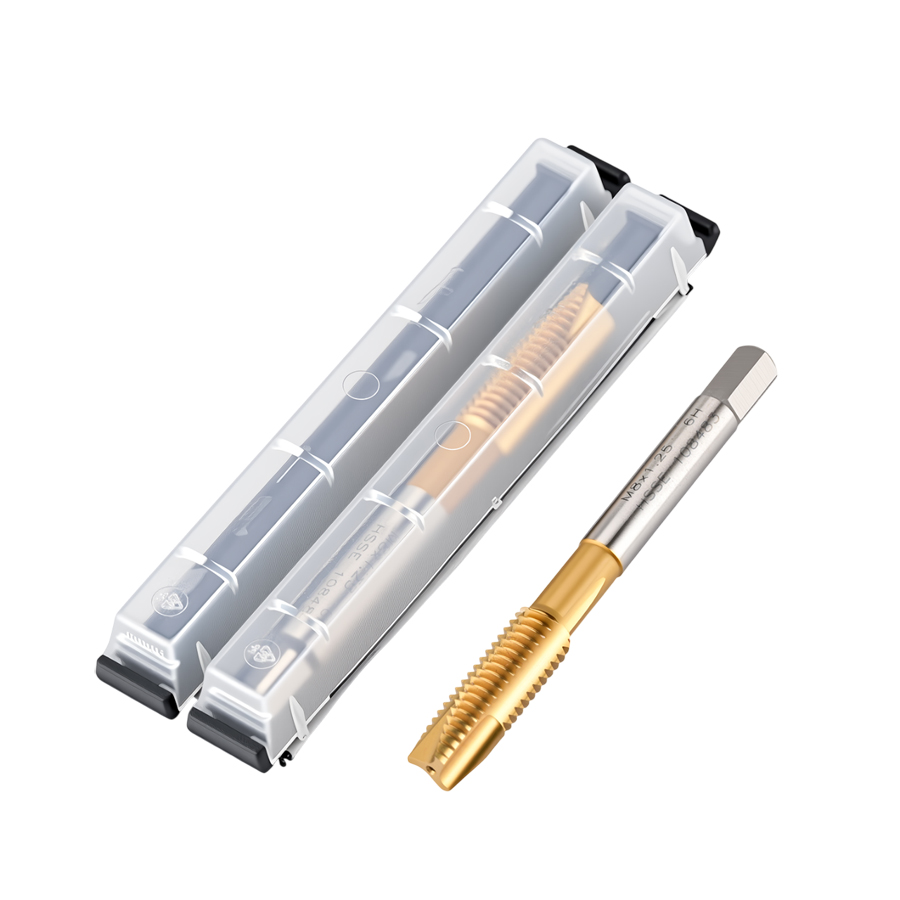 Фото 4: Метчик м/р 8.0х1.25 скв прям. кан. HSS-E TiN DT12008125 Deskar