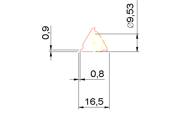 Фото 2: 16ER 60/ 0.5 1.5 ISO HB7010 пластина резьбовая