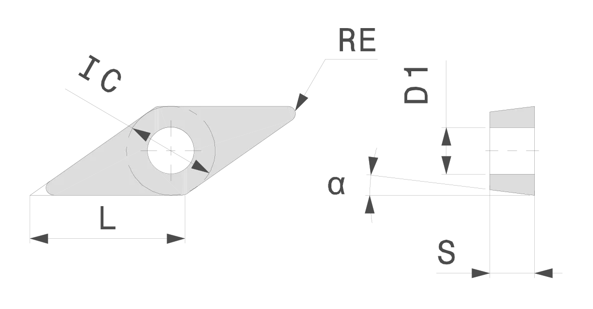 Фото 2: VCMT 110304 FP LCP15T пластина для точения