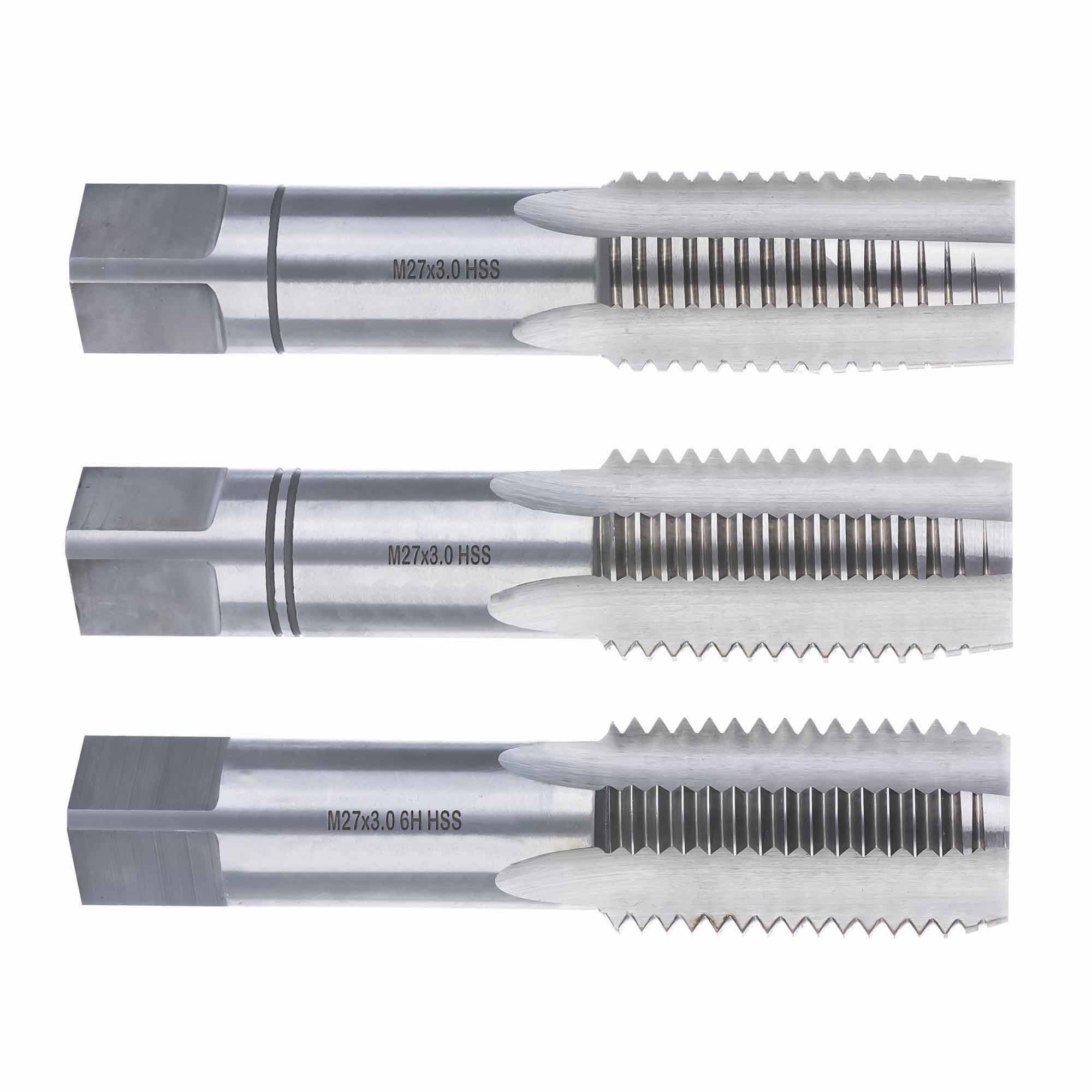 Метчик М27х3.0 DIN352 6h 110мм a=16 набор метчиков 3 шт Qtool - фотография 1 Фото 1: Метчик М27х3.0 DIN352 6h 110мм a=16 набор метчиков 3 шт Qtool