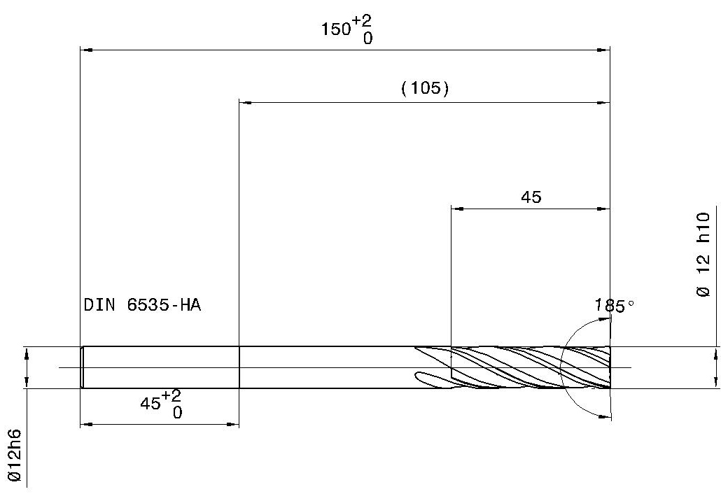 Фото 2: 5556 12.000 фреза концевая