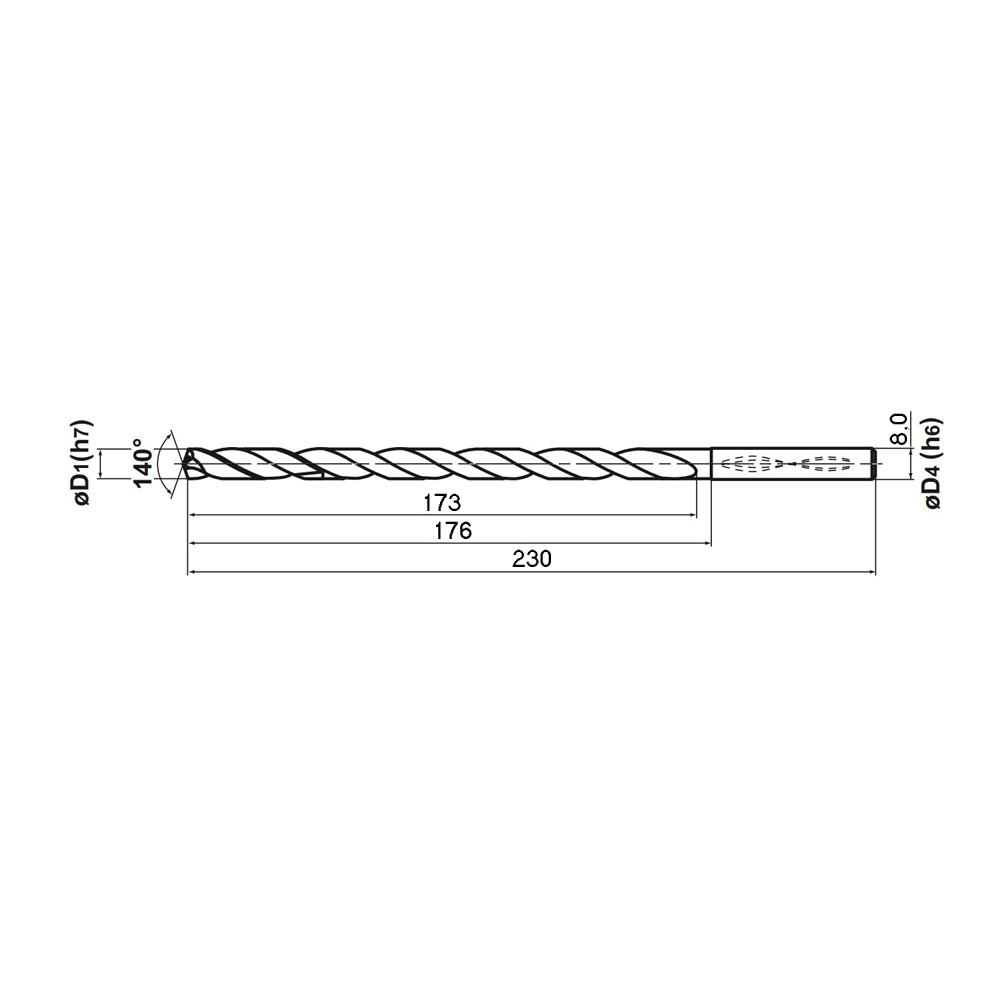 mws0710x20db vp15tf схема твердосплавного сверла с размерами