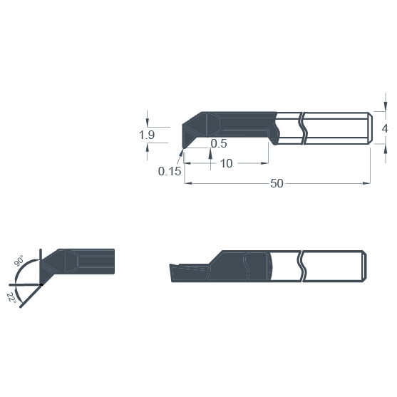 Фото 2: MUR 4 R0.15 L10 минирезец Deskar