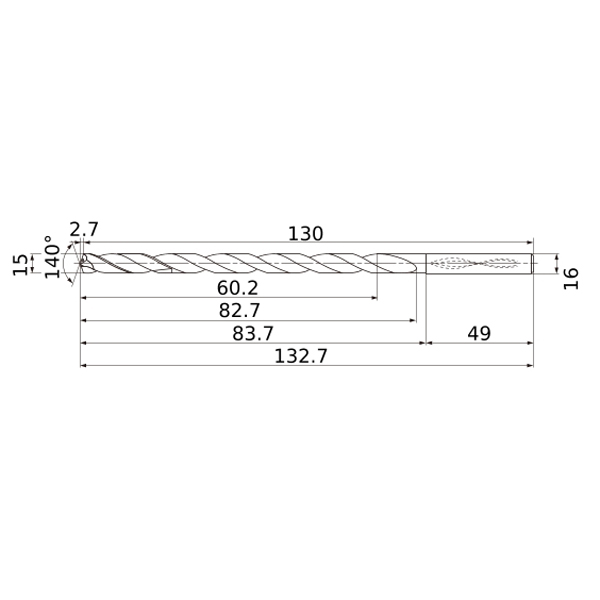 Фото 2: MNS1500L-DIN-C TF15 сверло твердосплавное под СОЖ