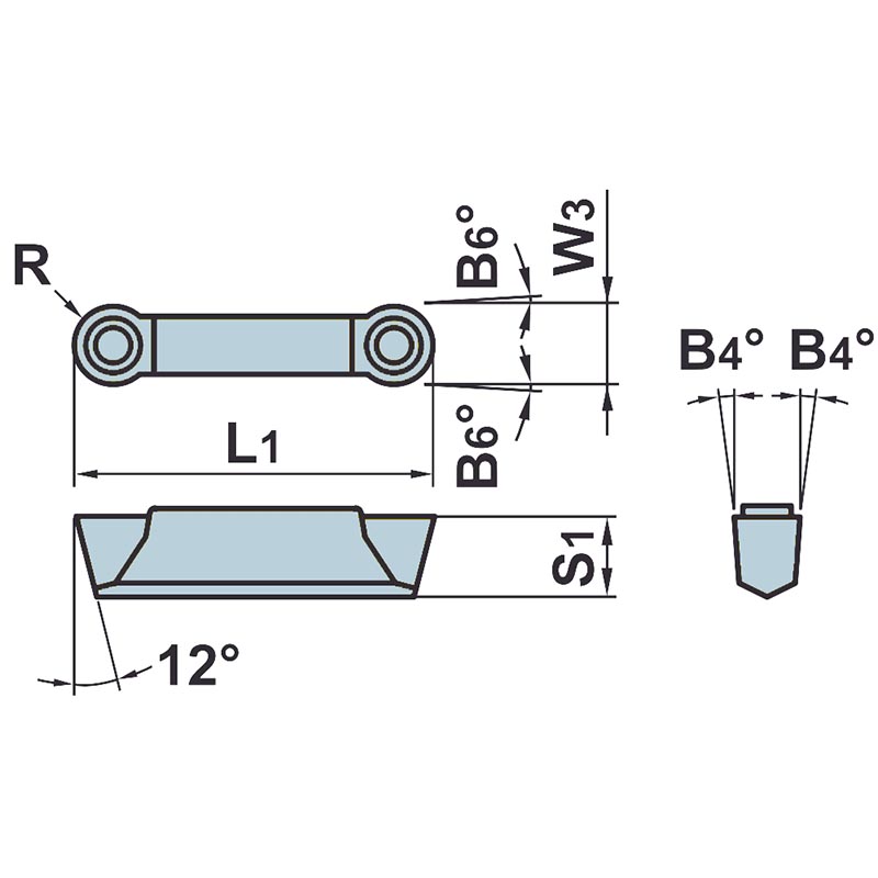 Фото 2: DGM40CTB US735 отрезная и канавочная пластина