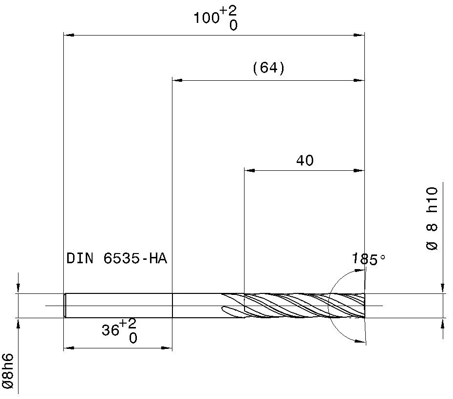 Фото 2: 5556 8.000 фреза концевая
