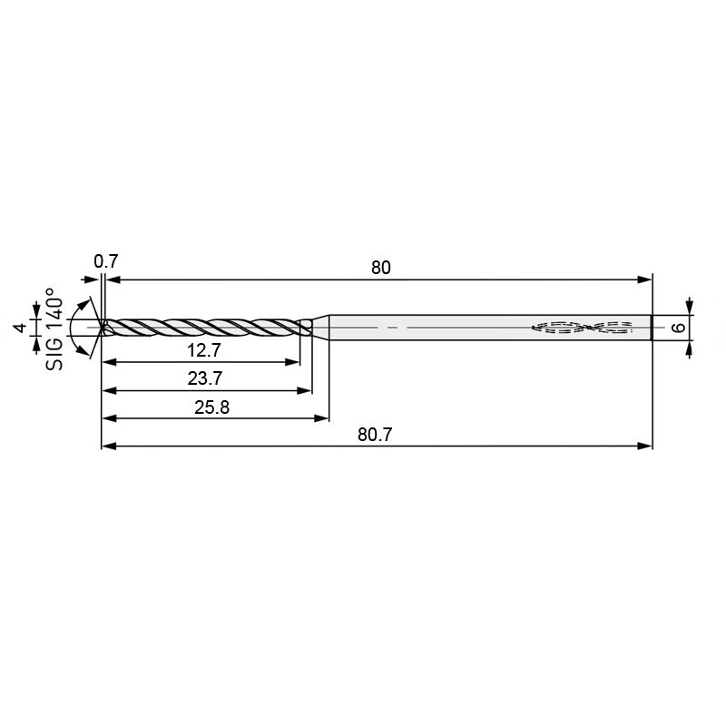 Фото 2: MVS0400X05S060 DP1020 сверло твердосплавное под СОЖ