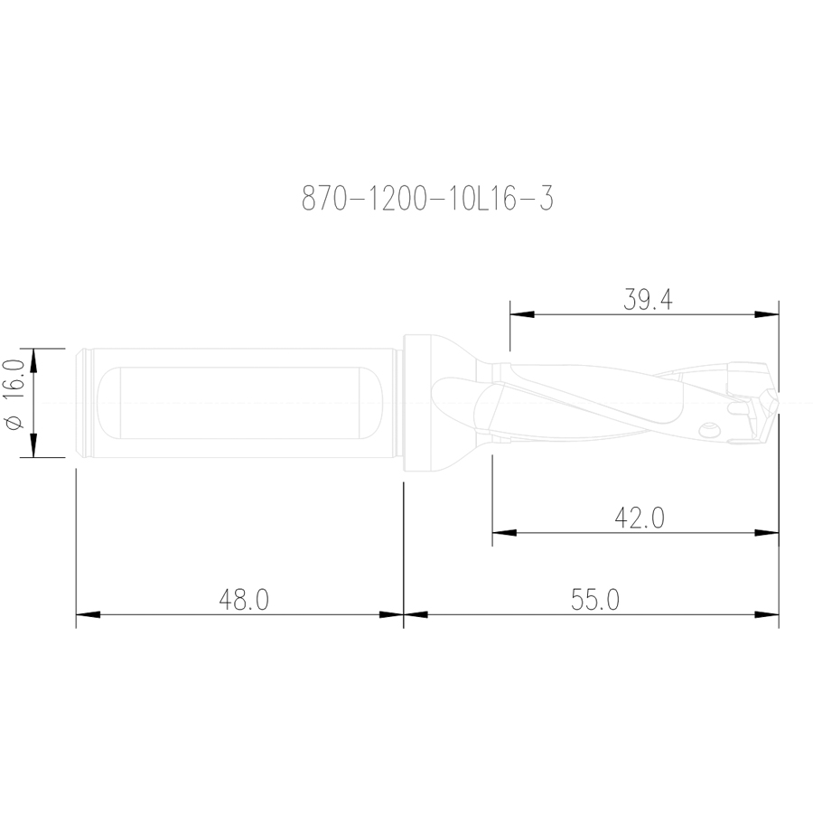 870-1200-10l16-3 схема корпуса сверла для пластин с размерами