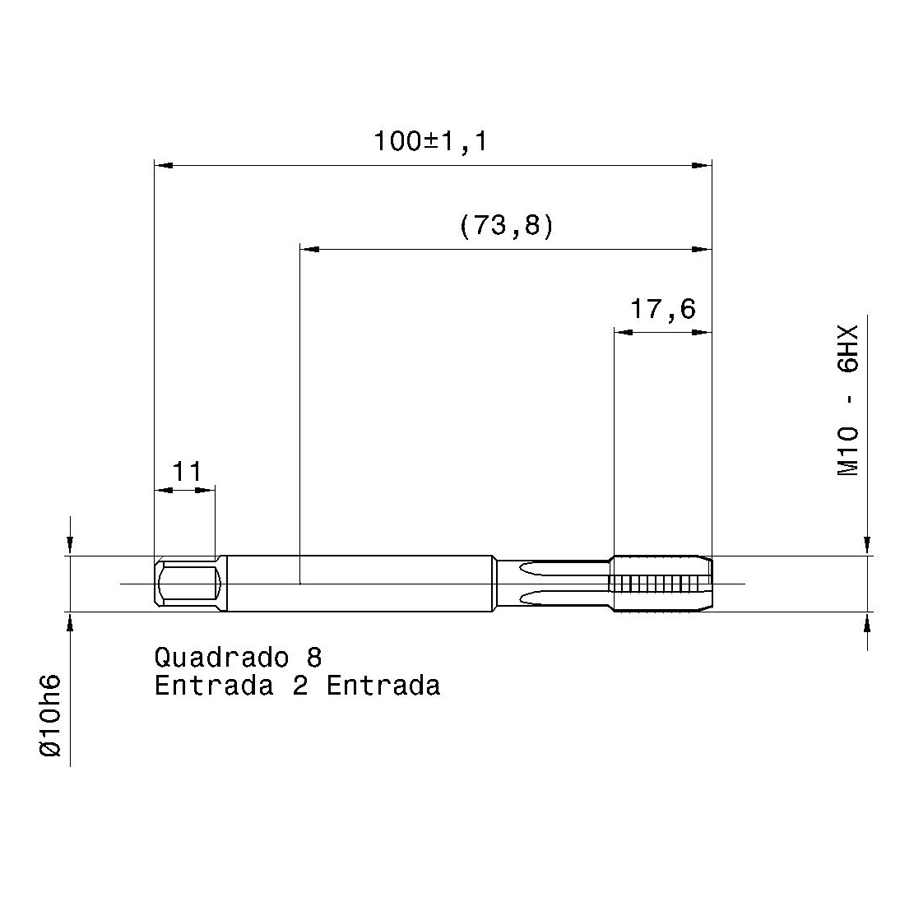 5593 10.000 m10 схема метчика машинного m с размерами