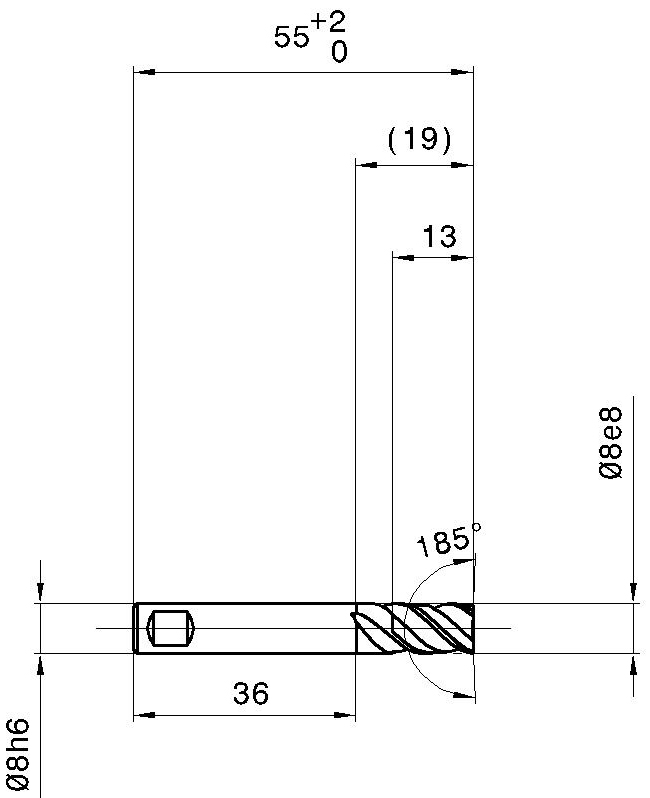 Фото 2: 5574 8.000 фреза концевая