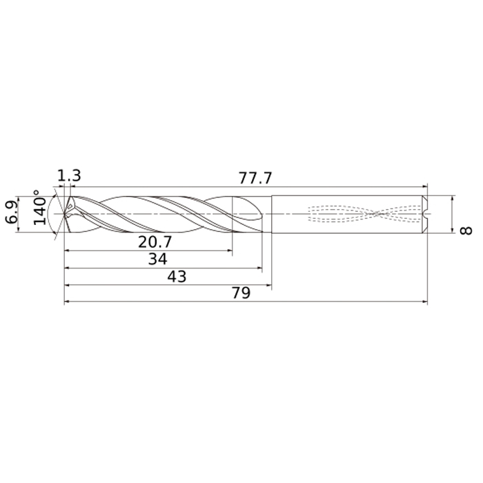 Фото 2: MS0690-SSA сверло твердосплавное под СОЖ
