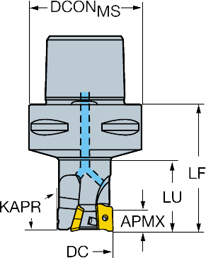 Фото 2: R390-063C6-18M060 фреза со сменными пластинами
