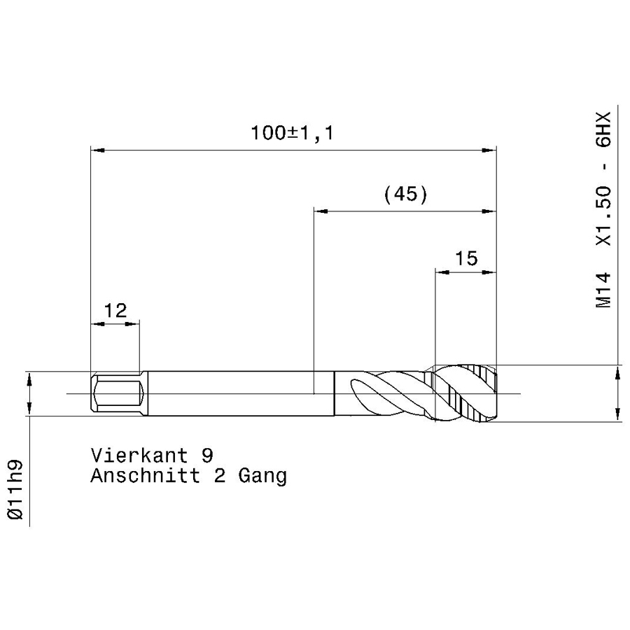 394 14.007 m14х1,5 схема с размерами метчик машинный m