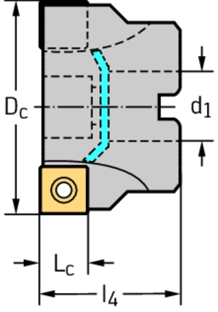 Фото 2: F2241.B.063.Z05.12 фреза торцевая насадная